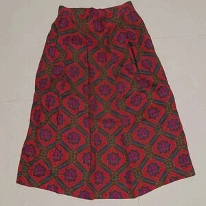 Ann Stevens Vintage Pleated Multi color Skirt